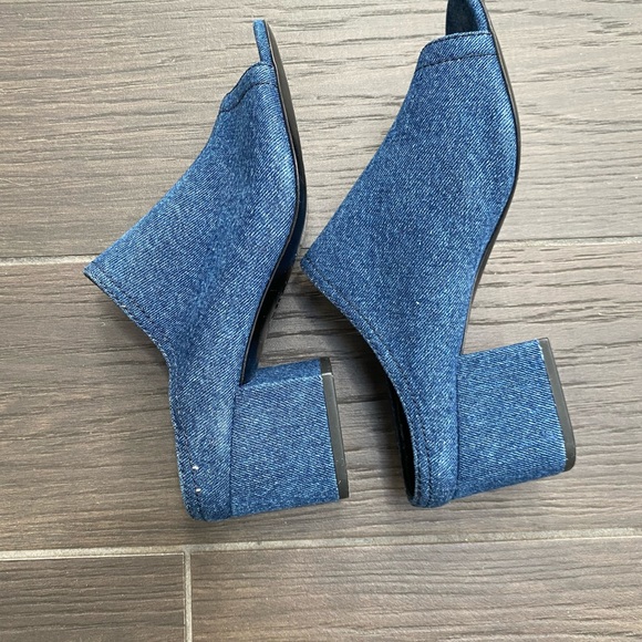 3.1 Phillip Lim Open atone Cube Denim Slides size 36 - Picture 4 of 13
